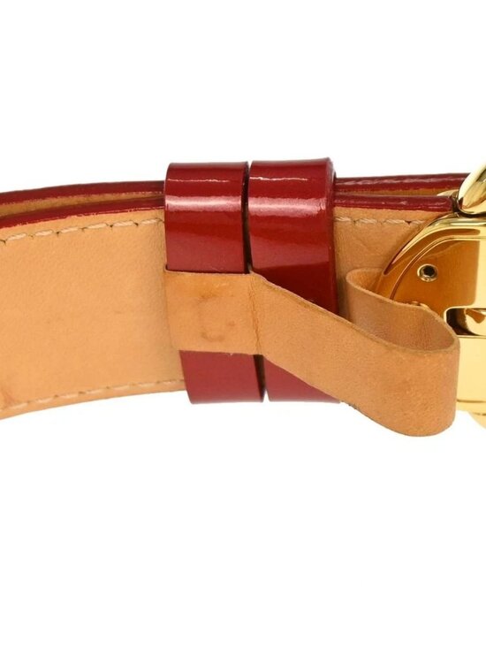 Louis Vuitton Monogram Vernis Red Ceinture Belt M6980U CA3089 #90/36 178026 main image 7